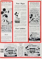 MICKEY MOUSE & SILLY SYMPHONIES ENGLISH "EXHIBITORS COMPLETE CAMPAIGN" BOOK.