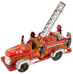 "FIVE MAN SMOKY JOE" WIND-UP/FRICTION FIRETRUCK.