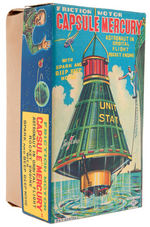 JOHN GLENN'S "FRICTION CAPSULE MERCURY" FRIENDSHIP 7 BOXED TOY.