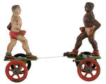 EINFALT GERMAN "DEFEATED BOXER" WIND-UP TOY.