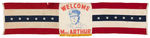 "WELCOME HOME MacARTHUR" BANNER.