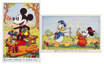 MICKEY MOUSE & FRIENDS 1930s ENGLISH GREETING CARD LOT.