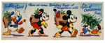 MICKEY MOUSE & FRIENDS 1930s ENGLISH GREETING CARD LOT.