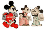 MICKEY & MINNIE MOUSE 1930s GREETING CARD LOT.