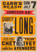 SHORTY LONG CONCERT POSTER.