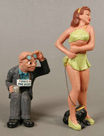 RITTGERS LEERING BLIND MAN - PIN-UP FIGURE PAIR.