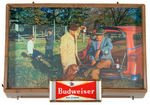 “BUDWEISER KING OF BEERS” LIGHTED DISPLAY.