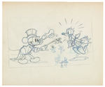 MAGICIAN MICKEY PUBLICITY ART WITH MICKEY MOUSE & DONALD DUCK.