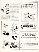 MICKEY MOUSE - "MOVING DAY" PUBLICITY FOLDER.