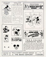 MICKEY MOUSE - "MICKEY'S MAN FRIDAY" PUBLICITY FOLDER.