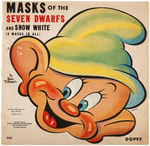 "MASKS OF THE SEVEN DWARFS AND SNOW WHITE" PUNCH-OUT BOOK.