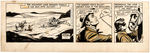 "THE LONE RANGER"  DAILY STRIP ORIGINAL ART PAIR.