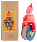 "PIERO" BOXED FRENCH CLOWN WIND-UP TOY.