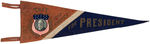 RARE W. H. TAFT 1912 "OUR CHOICE FOR PRESIDENT" PENNANT.