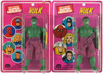 "THE INCREDIBLE HULK" CARDED MEGO ACTION FIGURE PAIR.