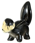 WORLD WAR II ANTI-AXIS ADOLF HITLER-FACED SKUNK FIGURINE.