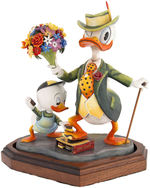 CARL BARKS SIGNED DONALD DUCK "DUDE FOR A DAY" LIMITED EDITION HIGH QUALITY FIGURINE.