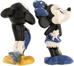 MICKEY & MINNIE MOUSE AMERICAN POTTERY FIGURINE PAIR.