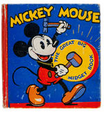 "MICKEY MOUSE - THE GREAT BIG MIDGET BOOK" ENGLISH VERSION BLB.