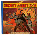 "SECRET AGENT X-9" DASHIELL HAMMETT BOOK PAIR.