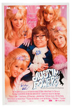 "AUSTIN POWERS - INTERNATIONAL MAN OF MYSTERY" CAST-SIGNED MOVIE POSTER.