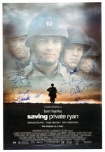 "SAVING PRIVATE RYAN" CAST-SIGNED MOVIE POSTER.