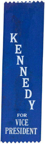 JOHN KENNEDY 1956 "FOR VICE-PRESIDENT" HOPEFUL RIBBON.