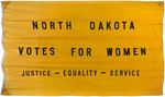 HUGE "NORTH DAKOTA VOTES FOR WOMEN" FLAG.