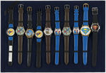 SUPERMAN WRIST WATCHES SALESMAN SAMPLE DISPLAY.