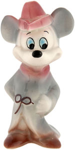 MICKEY MOUSE UNUSUAL SORCERER'S APPRENTICE/BRAVE LITTLE TAILOR CERAMIC FIGURINE.