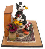 MICKEY & MINNIE MOUSE ONE-OF-A-KIND FOLK ART CREATION BY KEITH KAONIS.