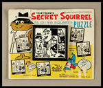 "SECRET SQUIRREL" SLIDING SQUARES PUZZLE ON ORIGINAL STORE CARD.