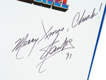 “MARVEL FIVE FABULOUS DECADES OF THE WORLDS GREATEST COMICS” STAN LEE AUTOGRAPHED BOOK.