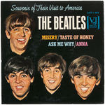 "THE BEATLES SOUVENIR OF THEIR VISIT TO AMERICA" VEE-JAY 45 RPM EP.