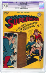 "SUPERMAN" #39 MARCH-APRIL 1946 CGC RESTORED APPARENT 7.0 SLIGHT (A) F/VF.