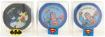 "DUNCAN SUPER HEROES" YO-YO DISPLAY WITH SUPERMAN, BATMAN & ROBIN.