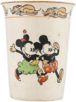 MICKEY & MINNIE MOUSE JAPANESE CERAMIC CUP.