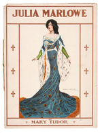 “JULIA MARLOWE AS MARY TUDOR” 1901 ART NOUVEAU THEATRICAL PROGRAM.