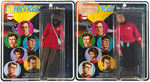 “STAR TREK” MEGO ACTION FIGURES OF CREW AND KLINGON.