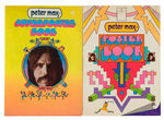 “PETER MAX POSTER BOOK/SUPER POSTER BOOK” PAIR.