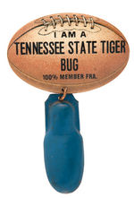 PAIR OF SCARCE 1930s COLLEGE FOOTBALL BUTTONS.