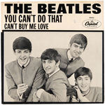 THE BEATLES "CAN'T BUY ME LOVE/YOU CAN'T DO THAT" CAPITOL 45 RPM W/RARE SLEEVE.