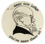 CHICAGO SEVEN TRIAL JUDGE POCKET MIRROR WITH JULES FEIFFER ART.