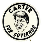 FORD 1976 ANTI-CARTER BUTTON PROPOSING "CARTER FOR GOVERNOR."