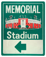 BALTIMORE'S MEMORIAL STADIUM OFFICIAL ROADSIDE METAL SIGN.