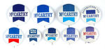 "MC CARTHY" 9 DIFFERENT RIBBON DESIGN BUTTONS.