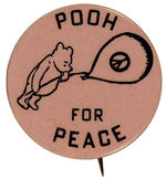 "POOH FOR PEACE." BUTTON.