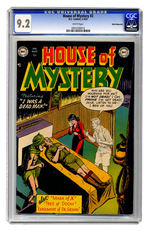 HOUSE OF MYSTERY #2 FEBRUARY/MARCH 1952 CGC 9.2 WHITE PAGES WHITE MOUNTAIN COPY.