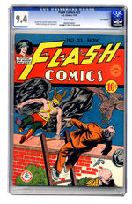 FLASH COMICS #23 NOVEMBER 1941 CGC 9.4 WHITE PAGES SAN FRANCISCO COPY.