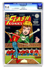 FLASH COMICS #90 DECEMBER 1947 CGC 9.4 WHITE PAGES.